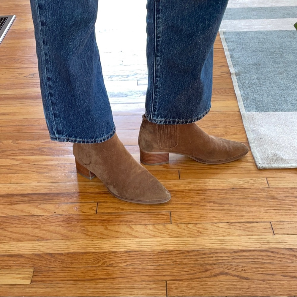 Franco Sarto Seville Booties Brown Suede